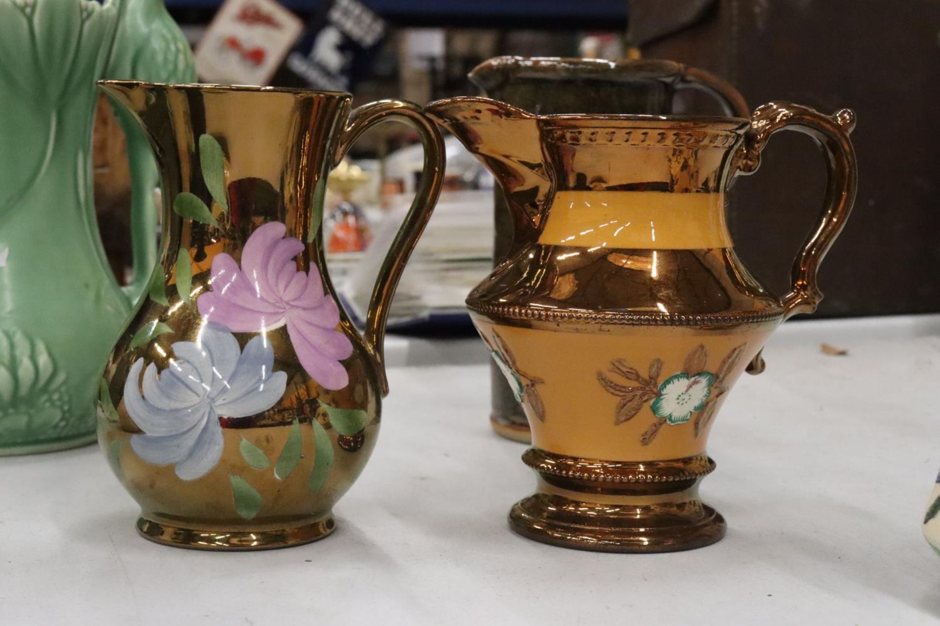 A QUANTITY OF VINTAGE CERAMICS TO INCLUDE COPELAND SPODE 'LEAPING THE BROOCK' SAUCE BOAT AND SAUCER, - Image 9 of 10