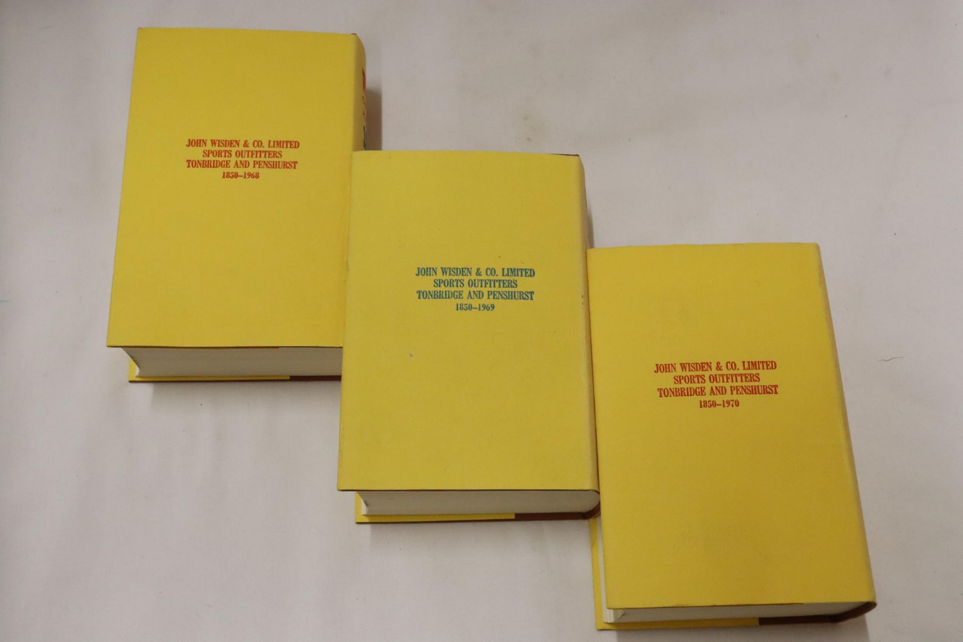 THREE HARDBACK COPIES OF WISDEN'S CRICKETER'S ALMANACKS, 1968, 1969 AND 1970. THESE COPIES ARE IN - Image 3 of 3