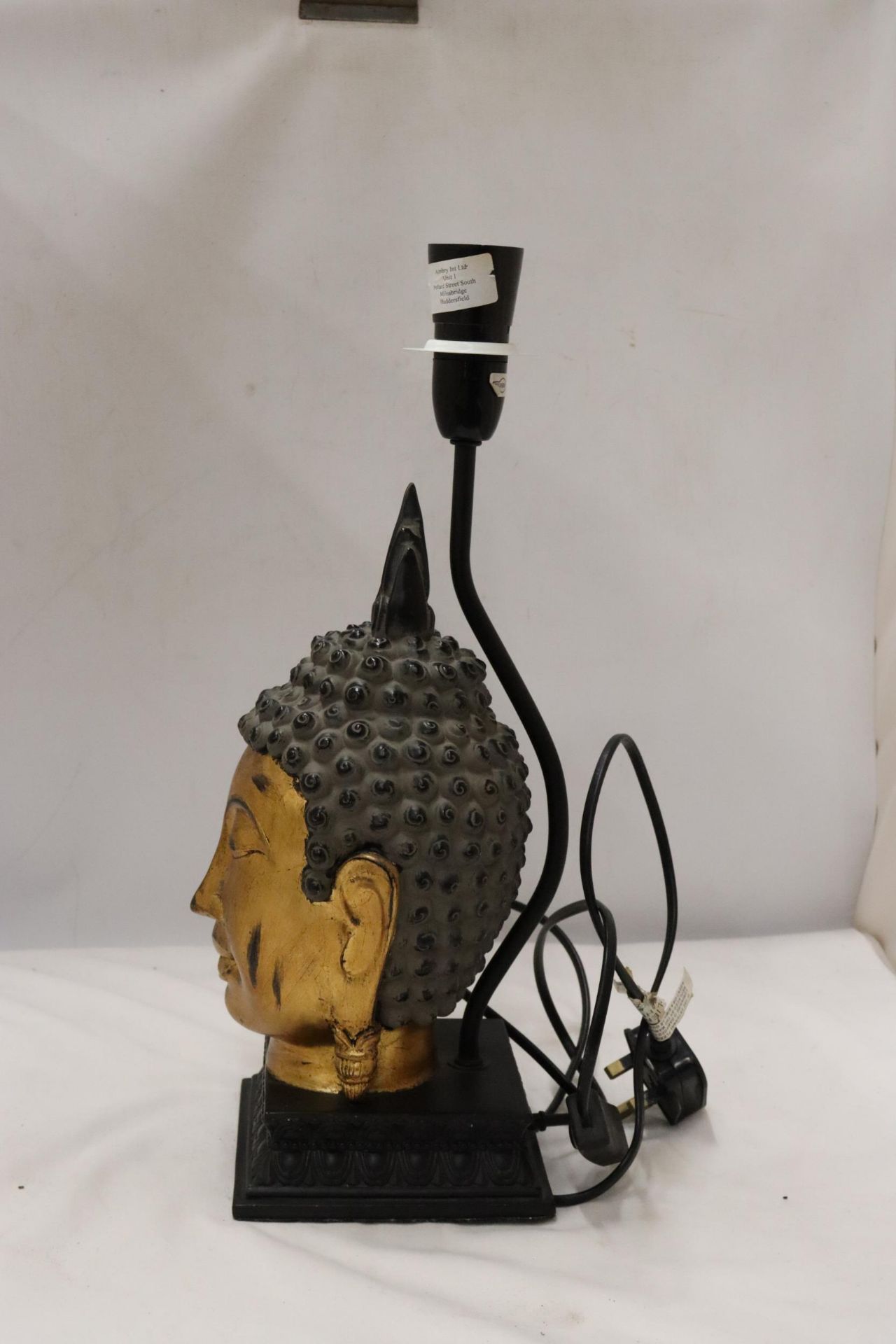 A BUDDAH HEAD LAMP, HEIGHT 42CM - Bild 2 aus 6