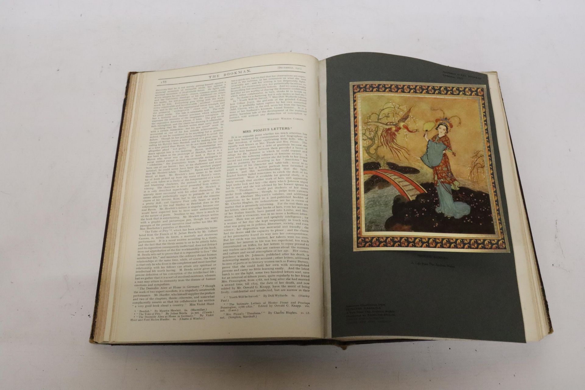 TWO LARGE VOLUMES OF "THE BOOKMAN" 1913-1914 AND 1918-1919 - Image 7 of 8