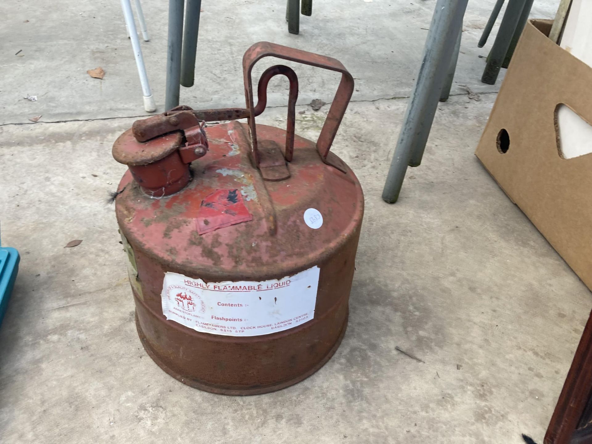 TWO METAL FUEL CANS - Image 2 of 2