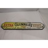 A CAST EXTRA GUINNESS STOUT SIGN