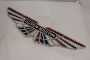 AN ASTON MARTIN SIGN, LENGTH 57CM