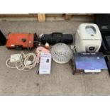 AN ASSORTMENT OF ITEMS TO INCLUDE A BREAD MAKER, A RADIO AND A GRILL ETC