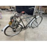 A VINTAGE GENTS BIKE WITH BROOKS SADDLE