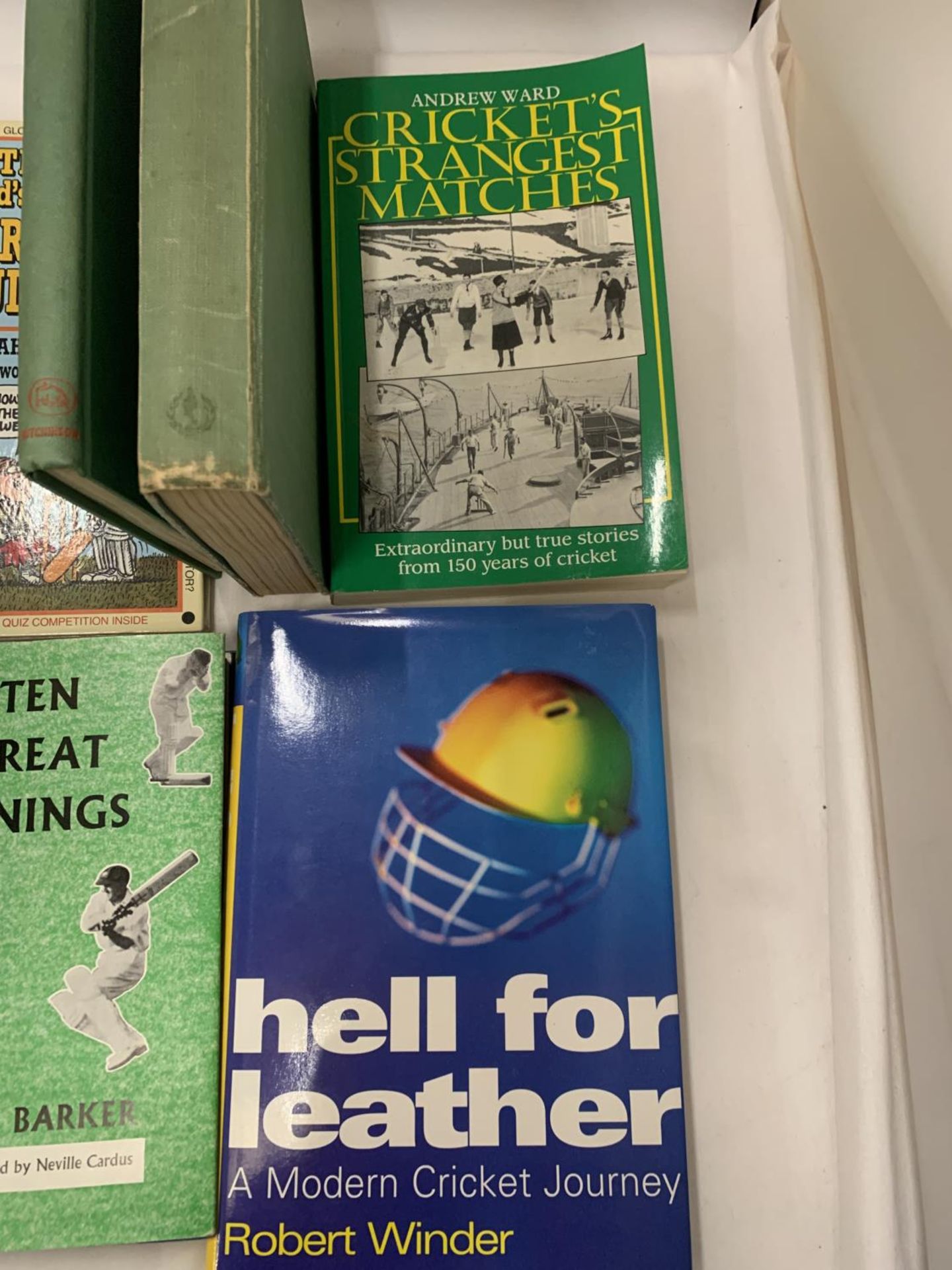 A VARIETY OF CRICKET BOOKS TO INCLUDE, CRICKET'S UNHOLY TRINITY, CRICKET'S STRANGEST MATCHES, - Image 5 of 5