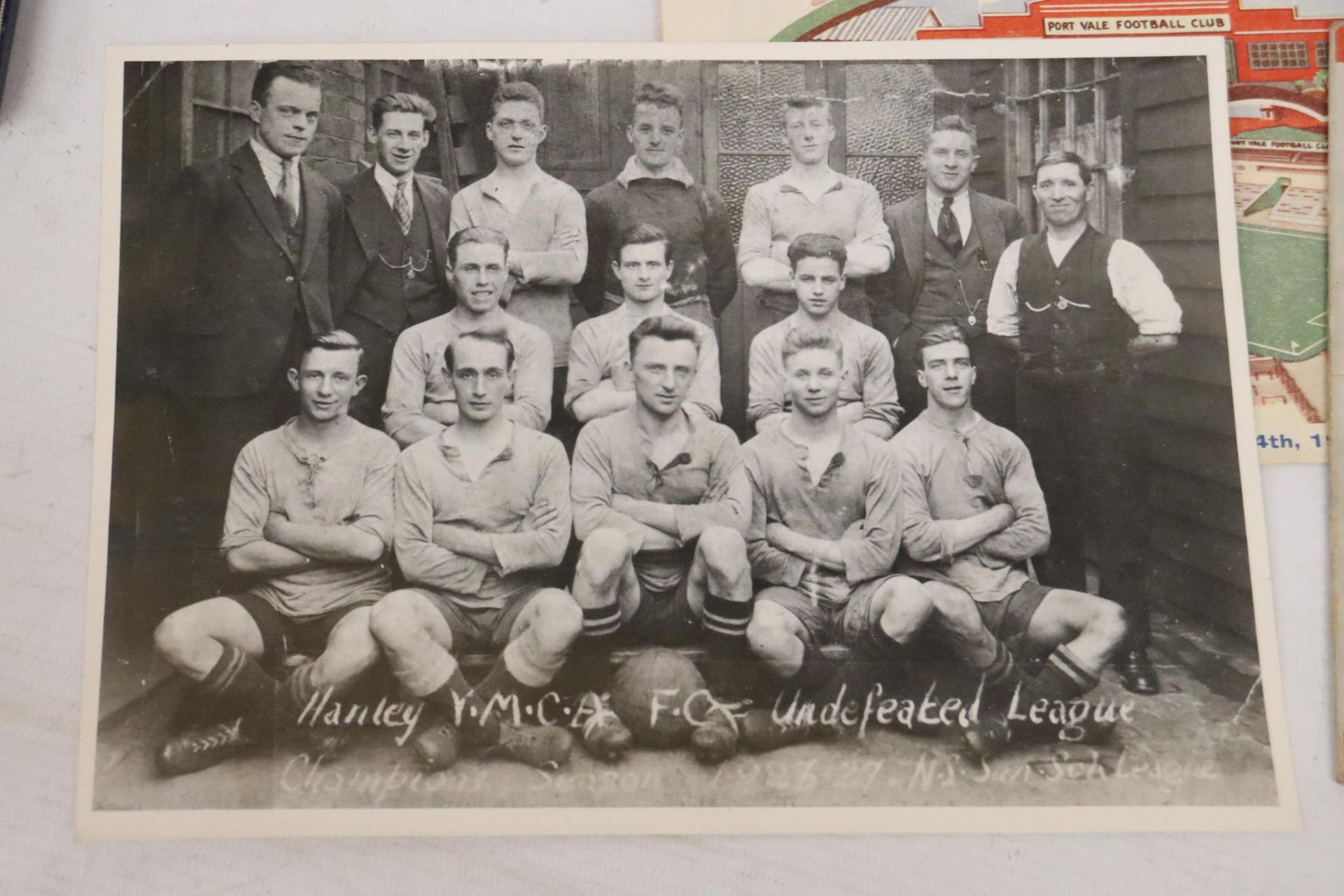 AN ASSORTMENT OF SPORTING MEMORABILIA AND EPHEMERA TO INCLUDE THREE MEDALS, STOKE CITY PROGRAMMES, A - Image 4 of 6