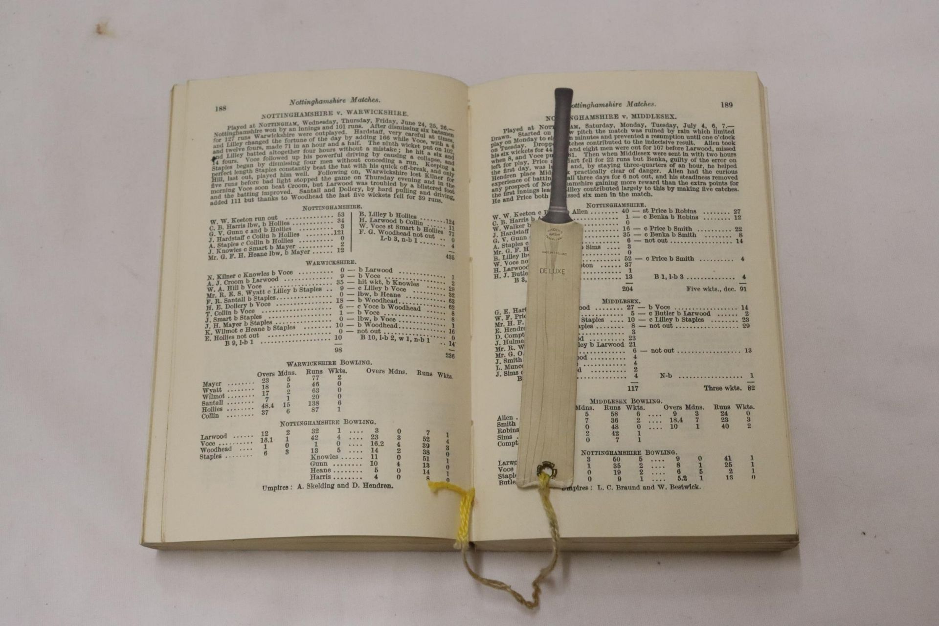 A 1937 COPY OF WISDEN'S CRICKETER'S ALMANACK. THIS COPY IS IN USED CONDITION, THE SPINE IS INTACT - Image 4 of 5