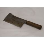 A VINTAGE MEAT CLEAVER