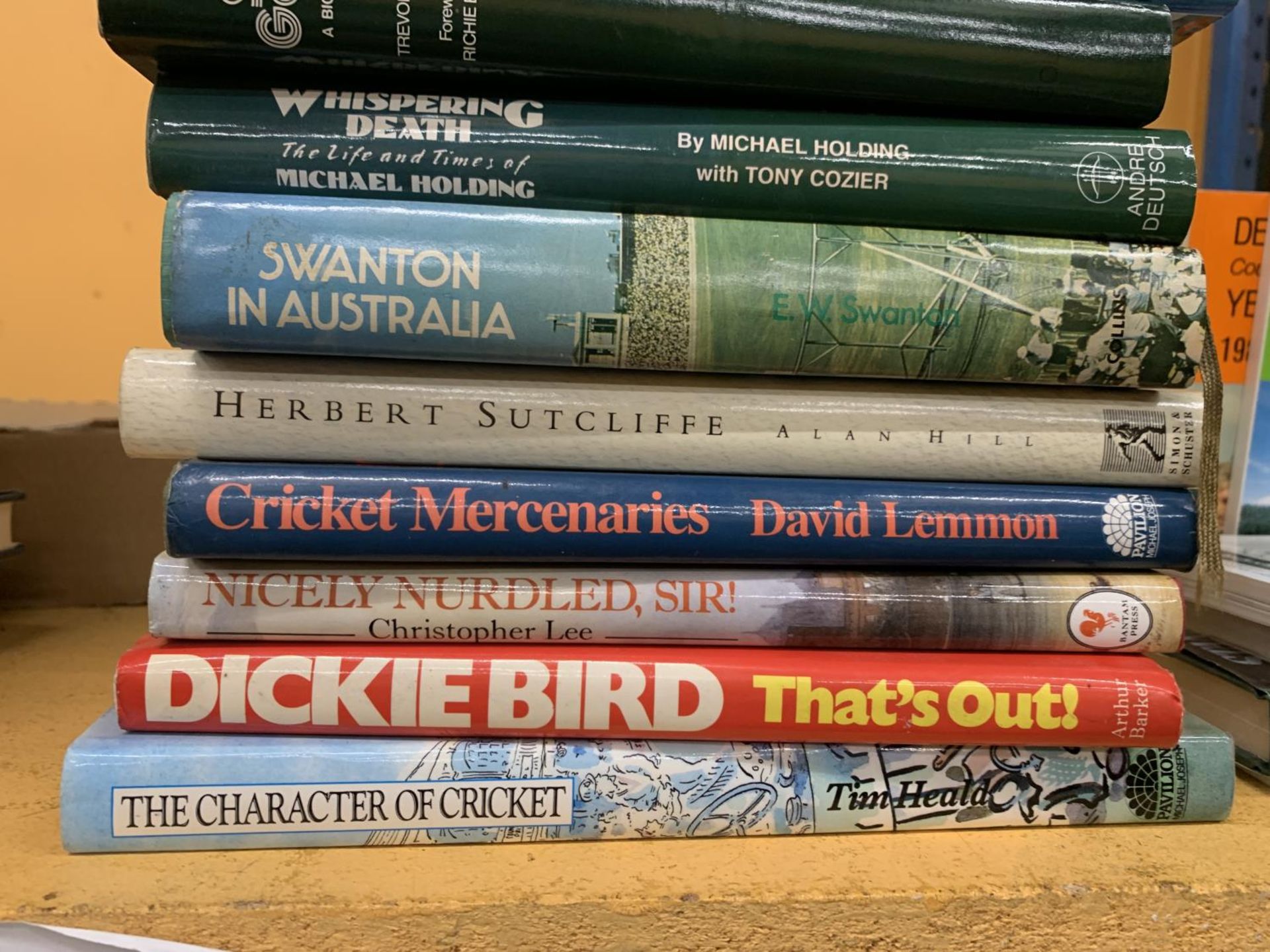 TEN VINTAGE HARDBACK CRICKET BOOKS - Image 3 of 3