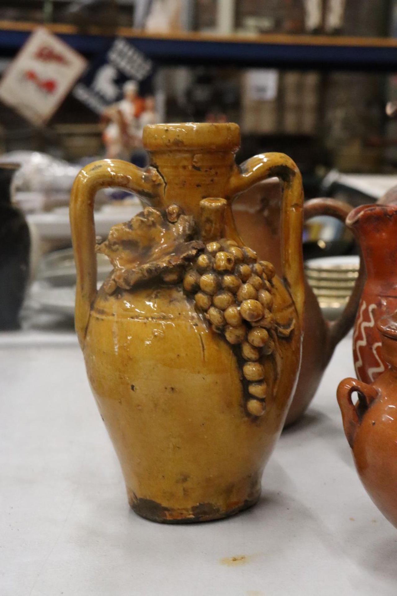 SIX STONEWARE ITEMS TO INCLUDE JUGS, EWER AND LIDDED POTS - Image 2 of 10
