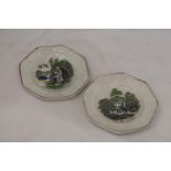 TWO 19TH CENTURY PEARL WARE CHILD'S PLATES