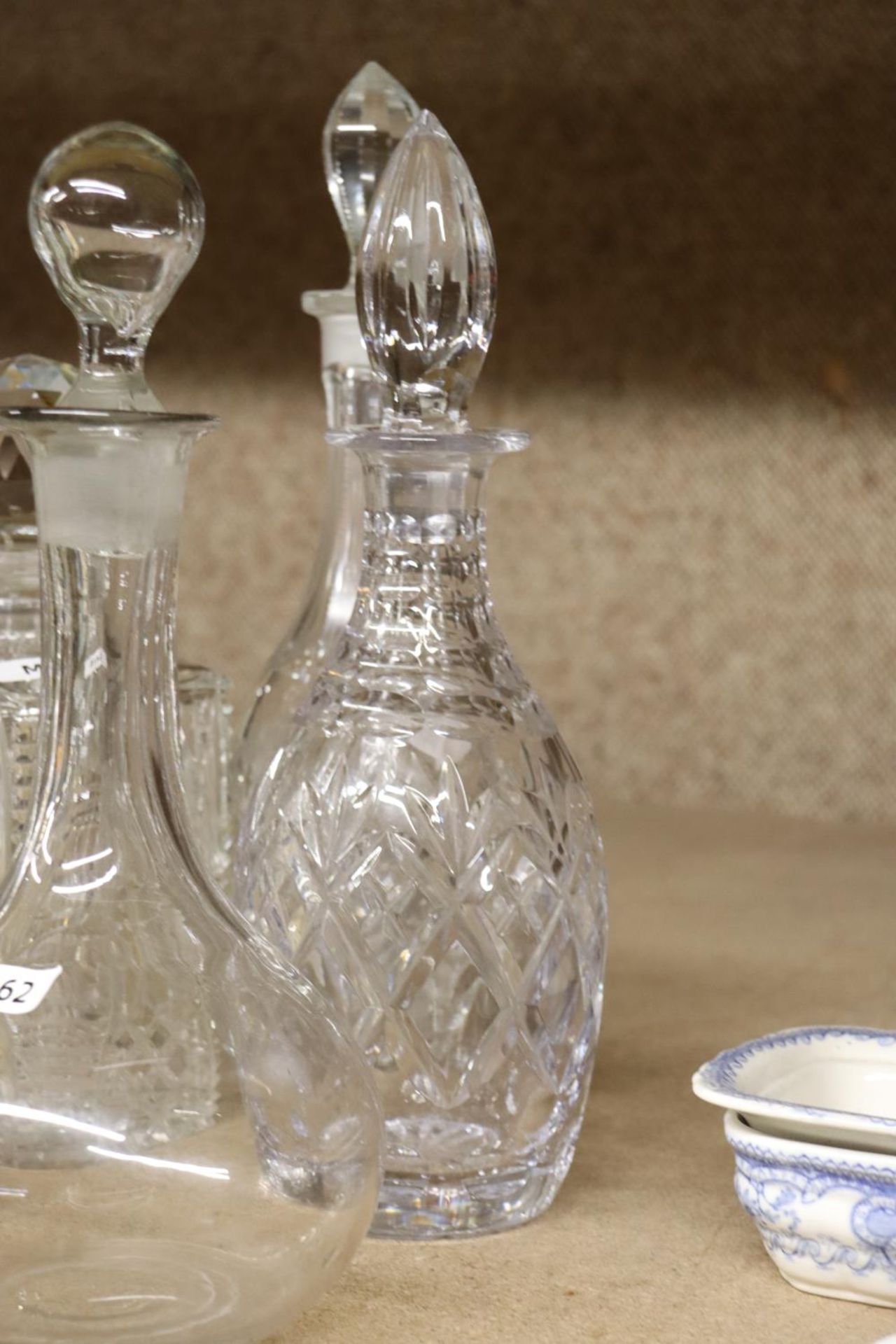 FIVE GLASS DECANTERS - Image 4 of 4