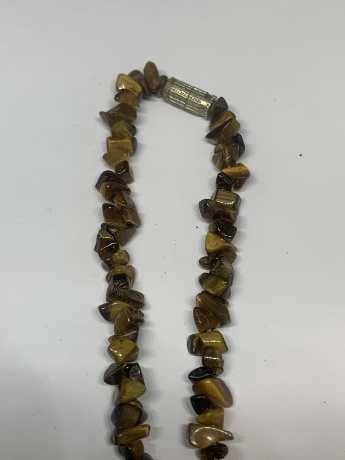 TWO TIGERS EYE NECKLACES - Image 4 of 5