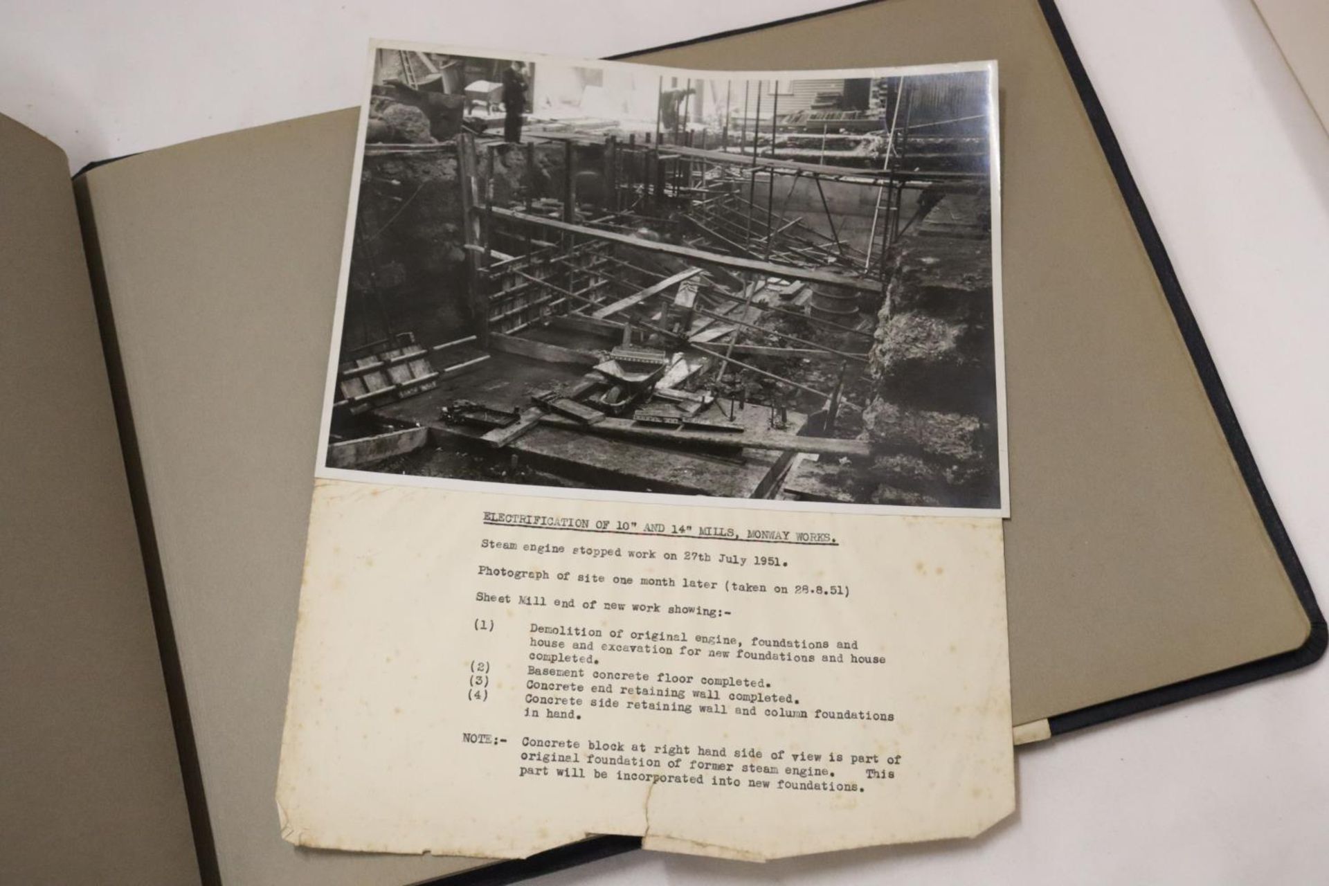 AN INDUSTRIAL PHOTO ALBUM FROM 1946 FULL OF POST WAR RENOVATIONS - Image 2 of 3