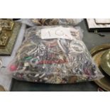 A LARGE QUANTITY OF COSTUME JEWELLERY - 10 KG IN TOTAL