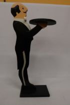 A WOODEN DUMB WAITER, 3 FOOT TALL