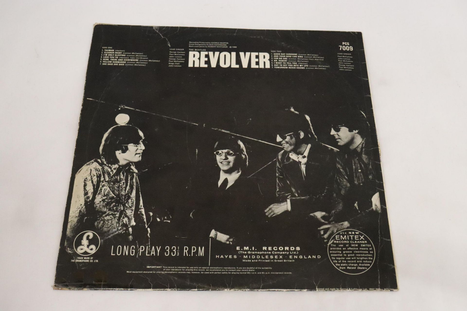 TWO BEATLES VINYL LP RECORDS, REVOLVER AND ABBEY ROAD - NO SLEEVE ON ABBEY ROAD - Image 4 of 6