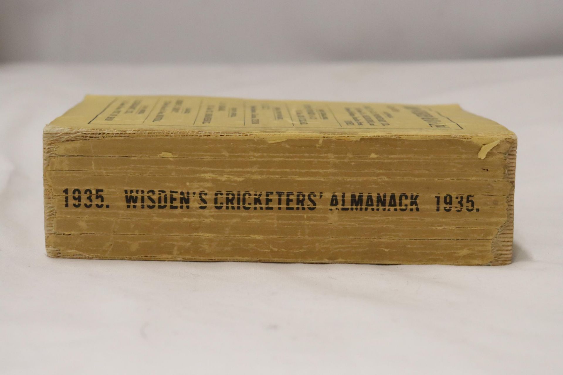 A 1933 COPY OF WISDEN'S CRICKETER'S ALMANACK. THIS COPY IS IN USED CONDITION, THE SPINE IS INTACT - Image 2 of 4