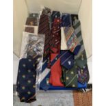 A COLLECTION OF COUNTY CRICKET TIES, SOME VINTAGE - APPROX 20 IN TOTAL