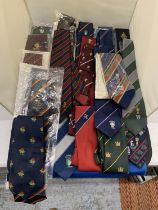 A COLLECTION OF COUNTY CRICKET TIES, SOME VINTAGE - APPROX 20 IN TOTAL