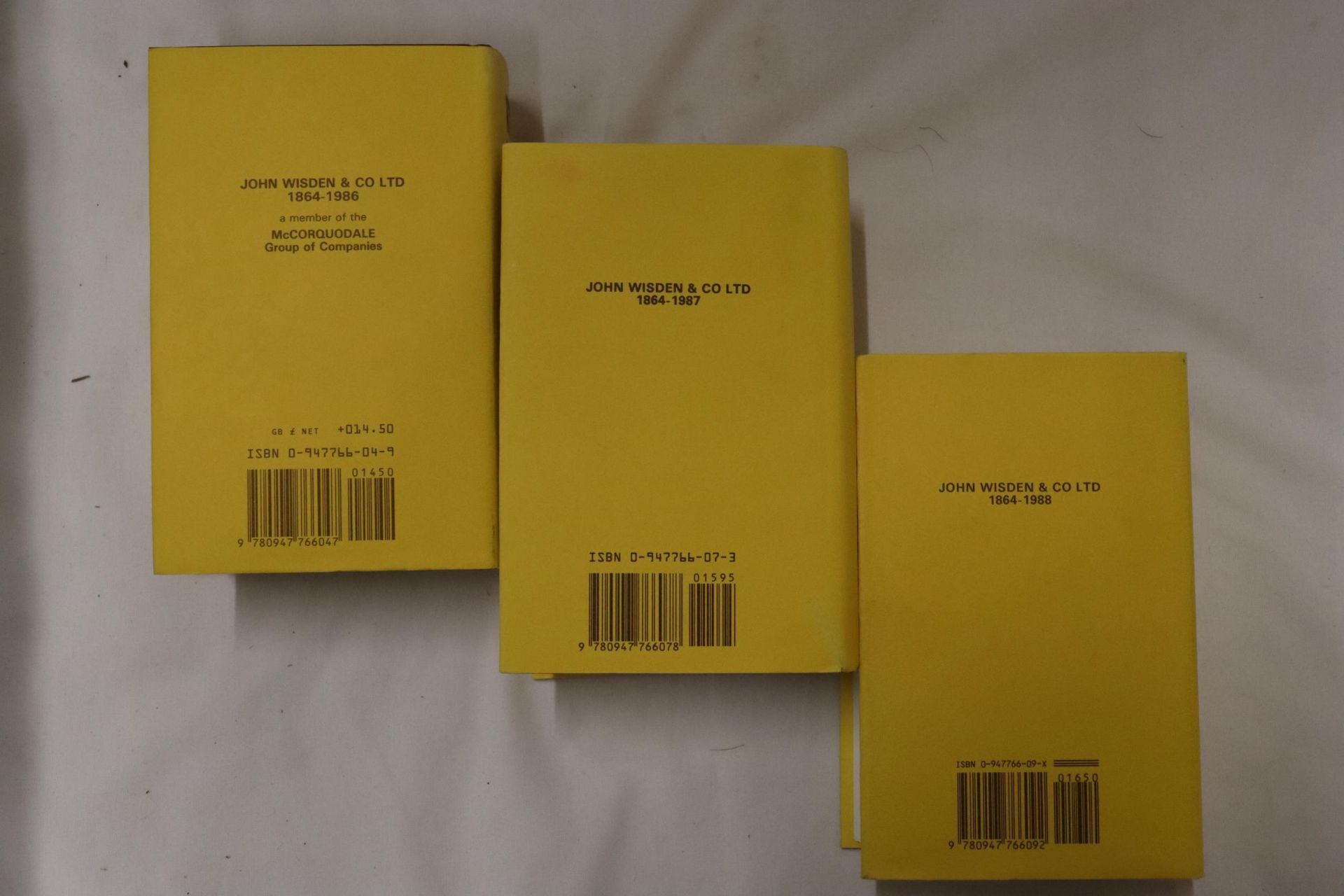 THREE HARDBACK COPIES OF WISDEN'S CRICKETER'S ALMANACKS, 1986, 1987, 1988. THESE COPIES ARE IN - Image 3 of 3