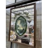 A FRAMED PEARS SOAP ADVERTISING MIRROR