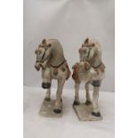 TWO TANG DYNASTY STYLE HORSES