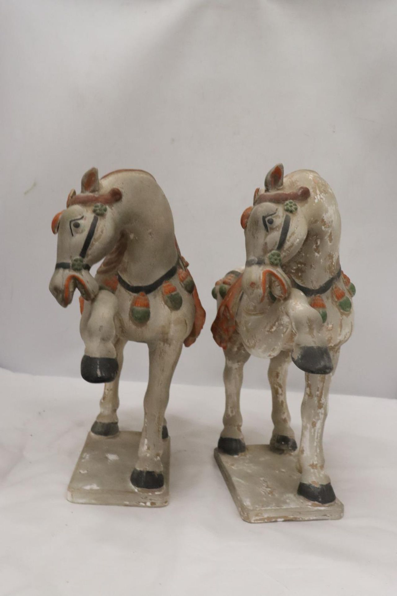 TWO TANG DYNASTY STYLE HORSES