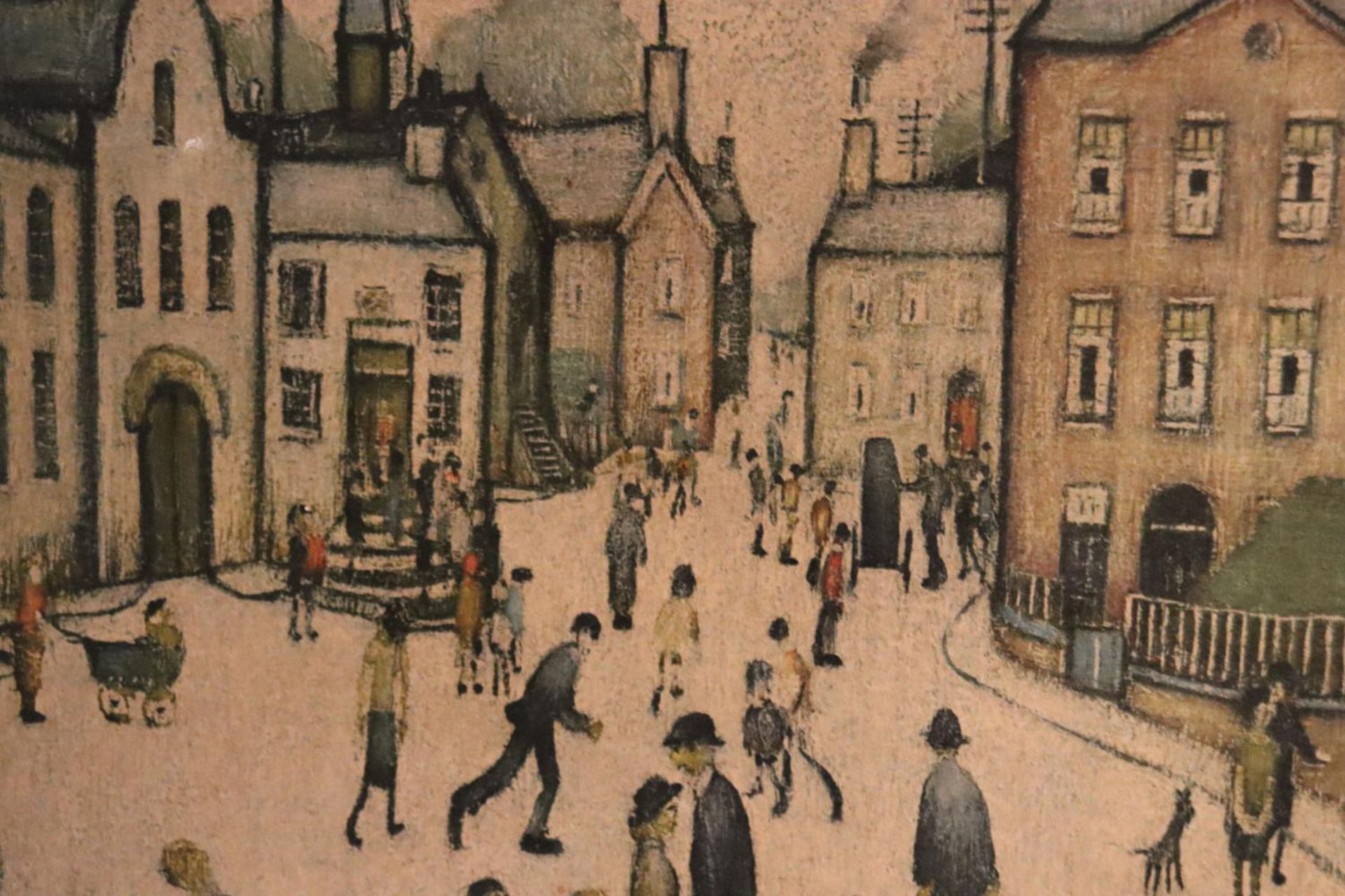 A FRAMED PRINT OF A LOWRY SCENE - Image 3 of 5