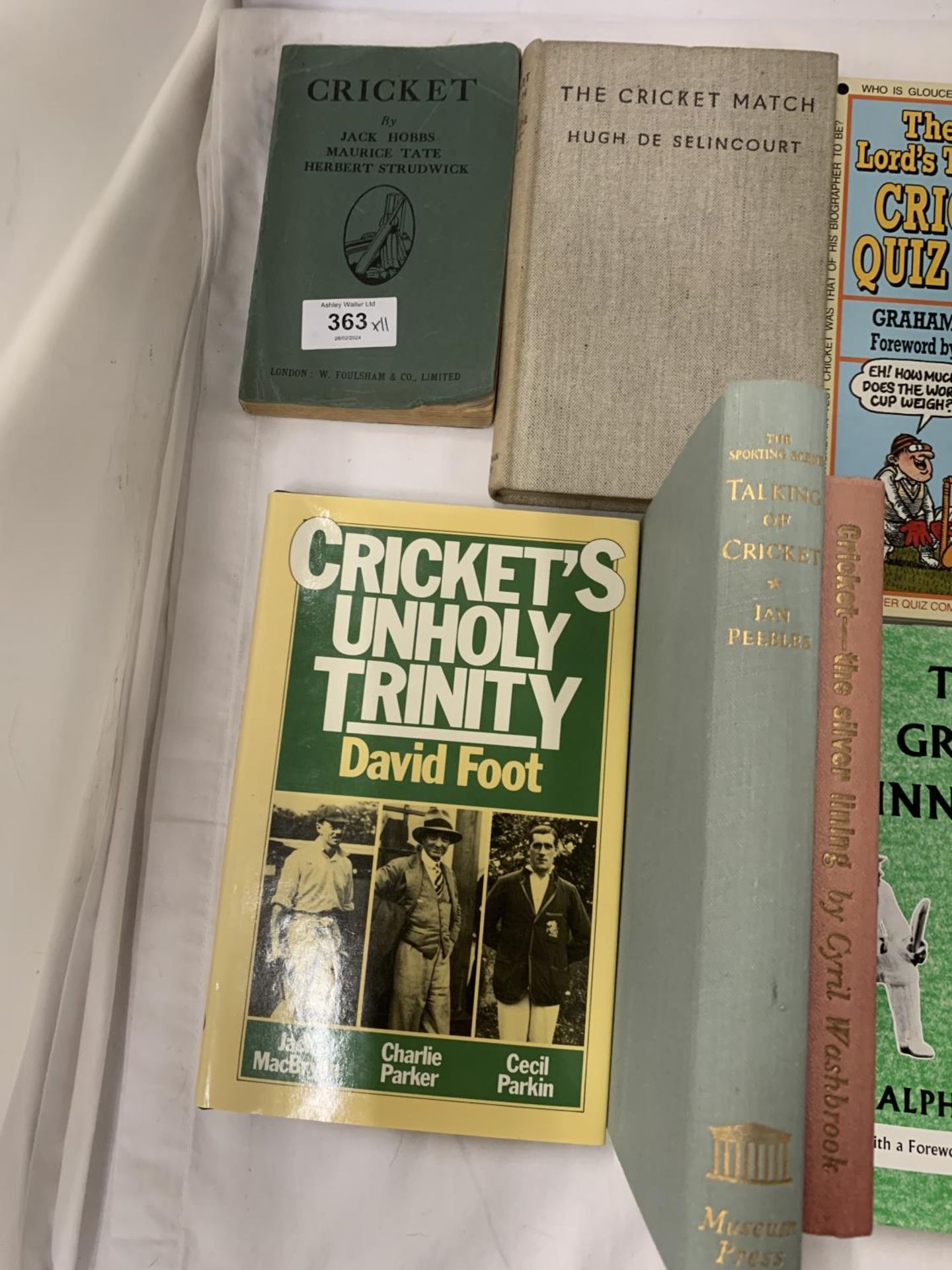 A VARIETY OF CRICKET BOOKS TO INCLUDE, CRICKET'S UNHOLY TRINITY, CRICKET'S STRANGEST MATCHES, - Image 2 of 5