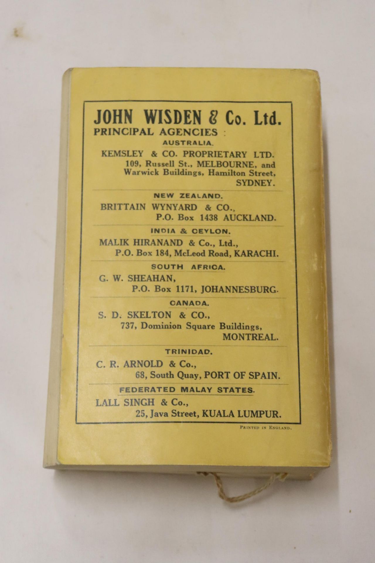 A 1937 COPY OF WISDEN'S CRICKETER'S ALMANACK. THIS COPY IS IN USED CONDITION, THE SPINE IS INTACT - Image 3 of 5