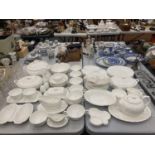 A LARGE QUANTITY OF WEDGWOOD 'COUNTRYWARE' LEAF PATTERN DINNERWARE TO INCLUDE VARIOUS SIZES OF