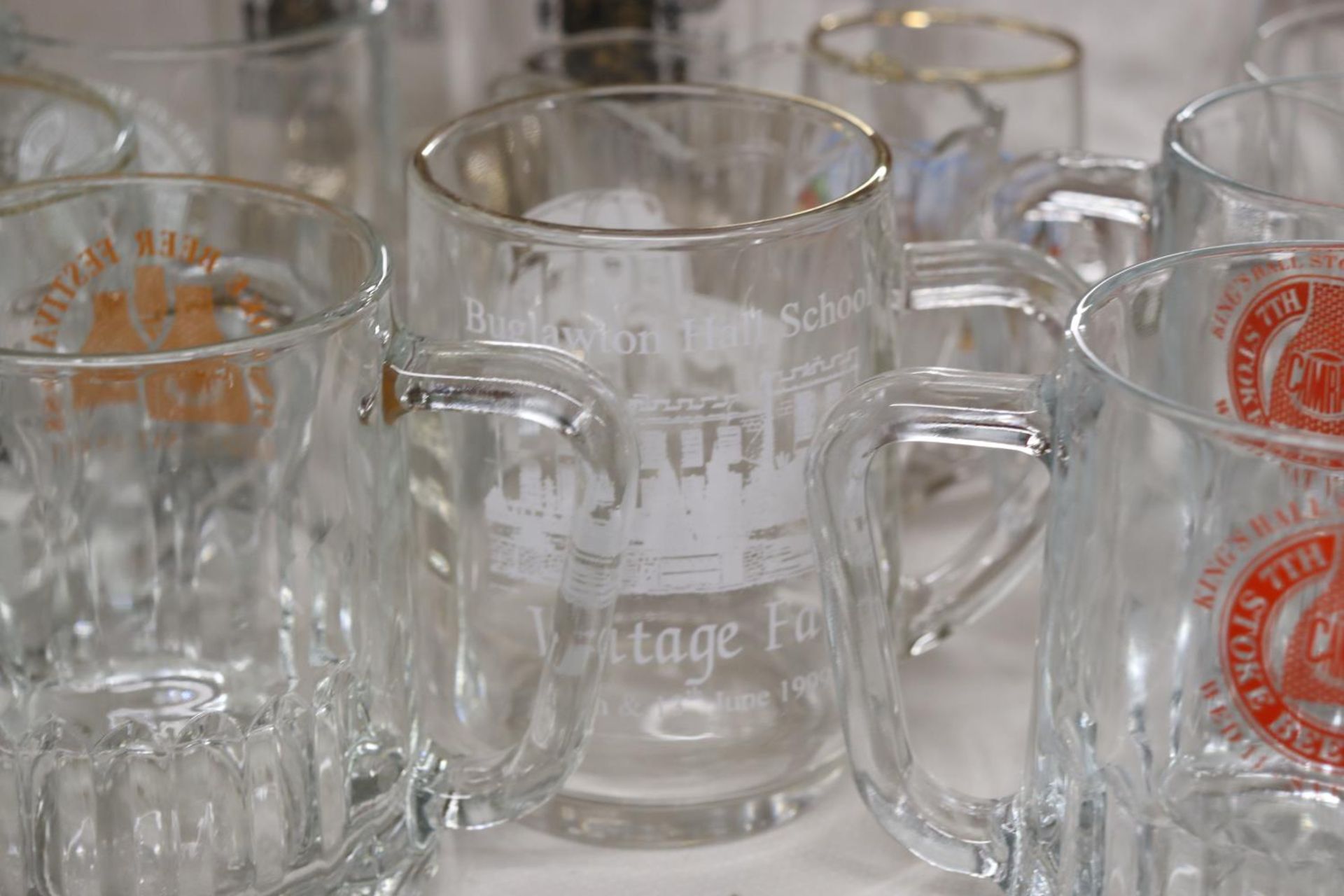 A COLLECTION OF HALF PINT, ADVERTISING, BEER TANKARDS - Image 5 of 8