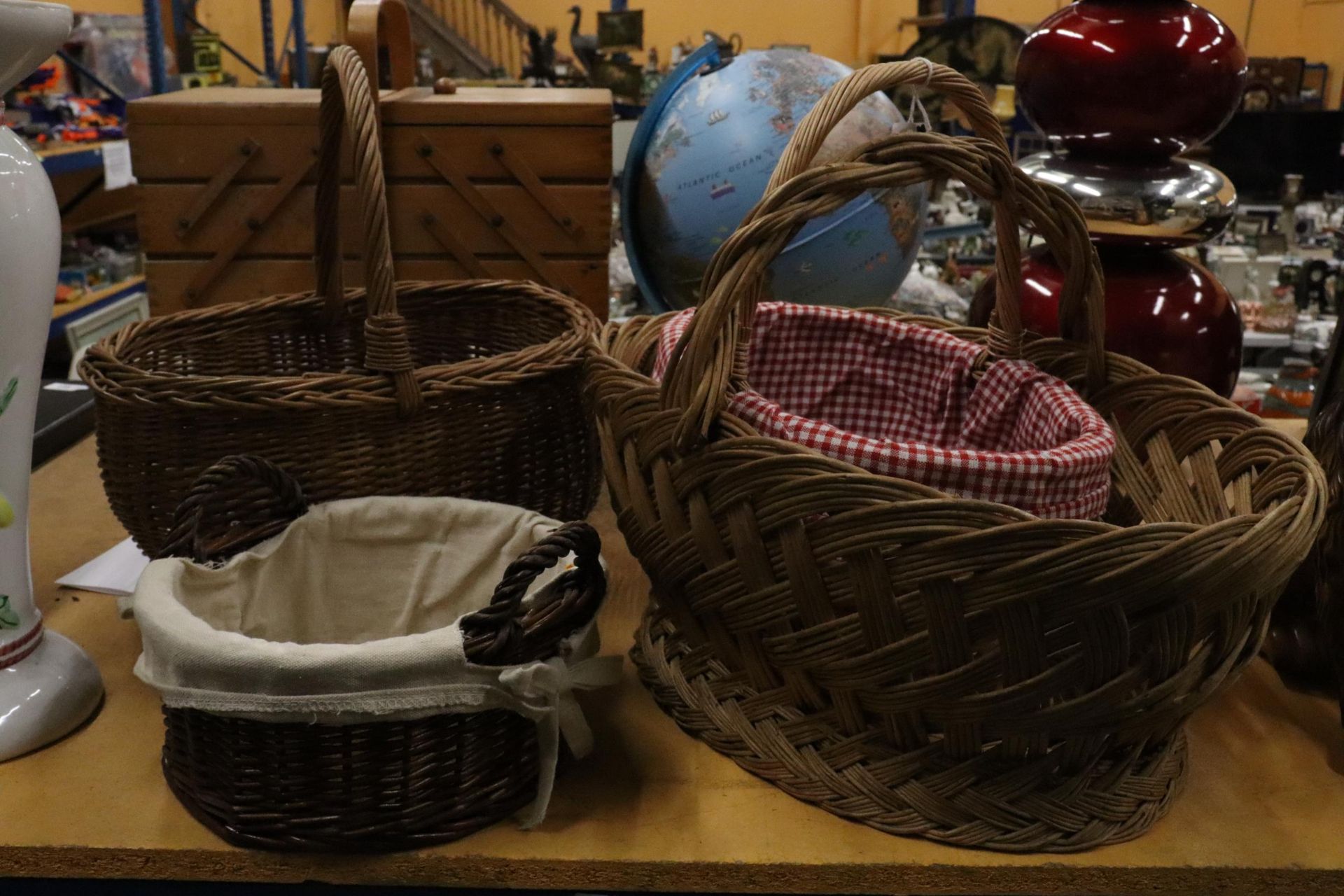 FOUR WICKER BASKET - Image 6 of 6