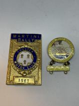 TWO RALLY MEDALS CHESTER 1961 AND BIRMINGHAM 1962