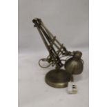 A VINTAGE METAL ANGLEPOISE LAMP