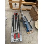TWO MANUAL TILE CUTTERS