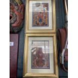 TWO SMALL FRAMED RELIGIOUS PRINTS, 19CM X 24CM