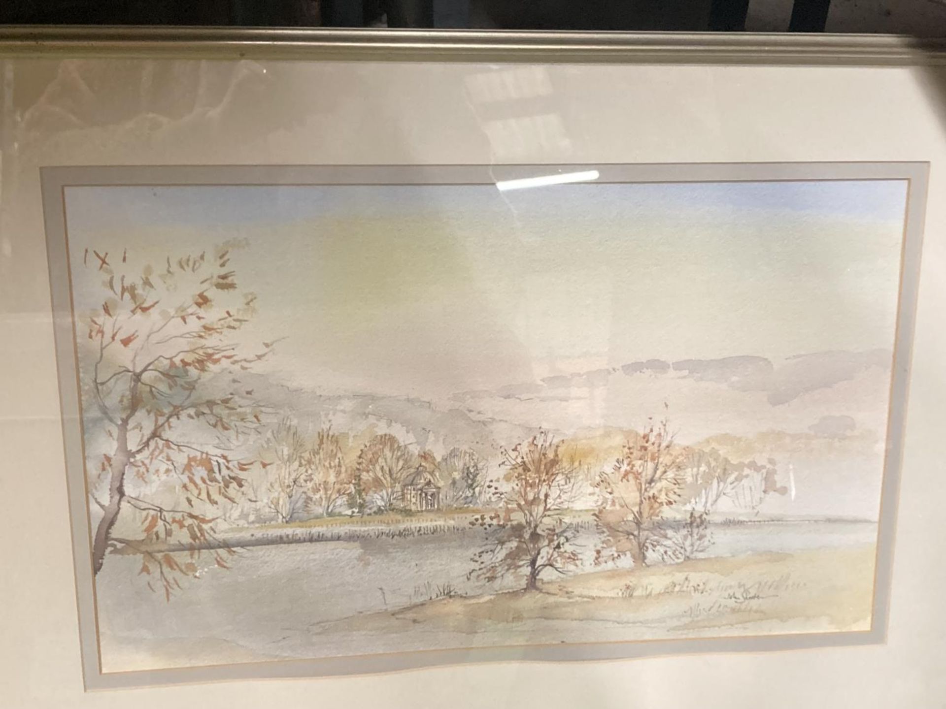 TWO FRAMED WATERCOLOURS OF MOUNTAIN AND LAKELAND SCENES SIGNED JOHN SHOOTE - Image 4 of 4