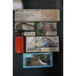 SIX OO GAUGE, BOXED RAILWAY ITEMS, AIRFIX, HORNBY, ETC