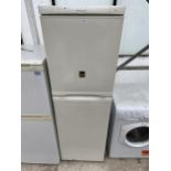 A WHITE ELECTROLUX UPRIGHT FRIDGE FREEZER