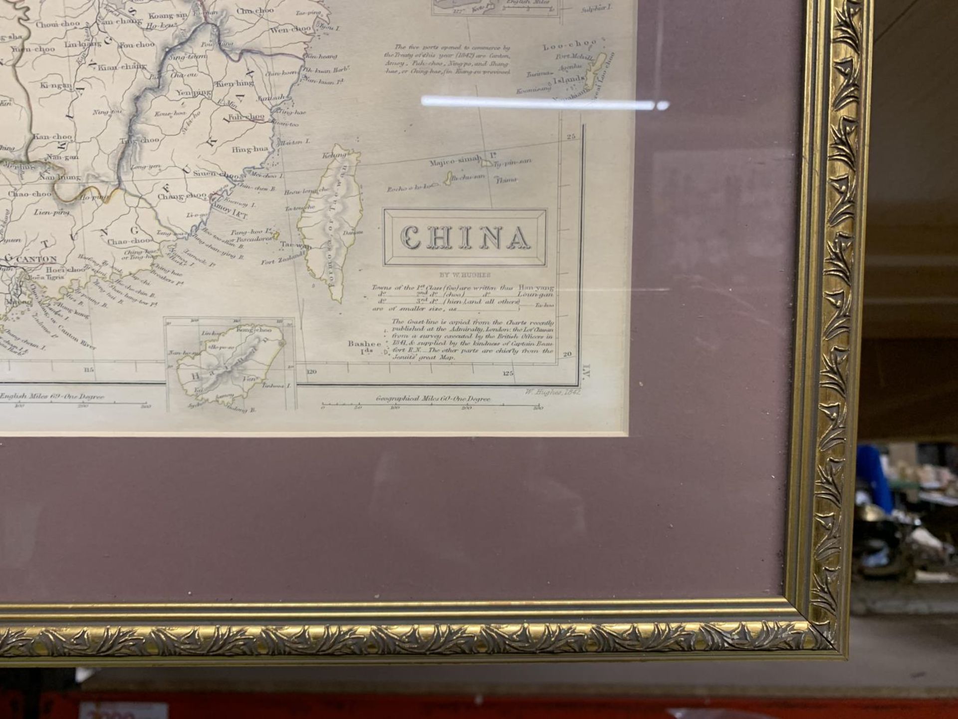 A FRAMED MAP OF CHINA - Image 2 of 3