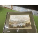 A FRAMED WATERCOLOUR OF A LAKELAND SCENE, SIGNED WYN HYDE