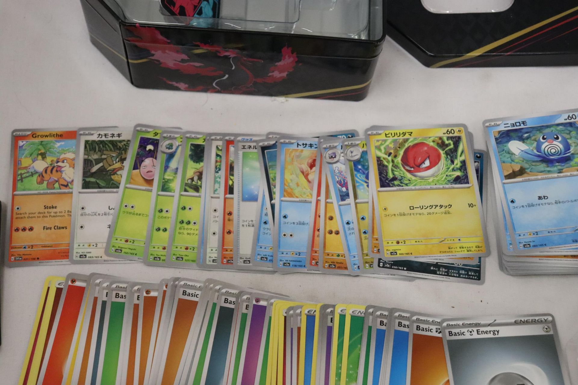 A POKEMON COLLECTOR'S TIN FULL OF JAPANESE CARDS - Image 4 of 8