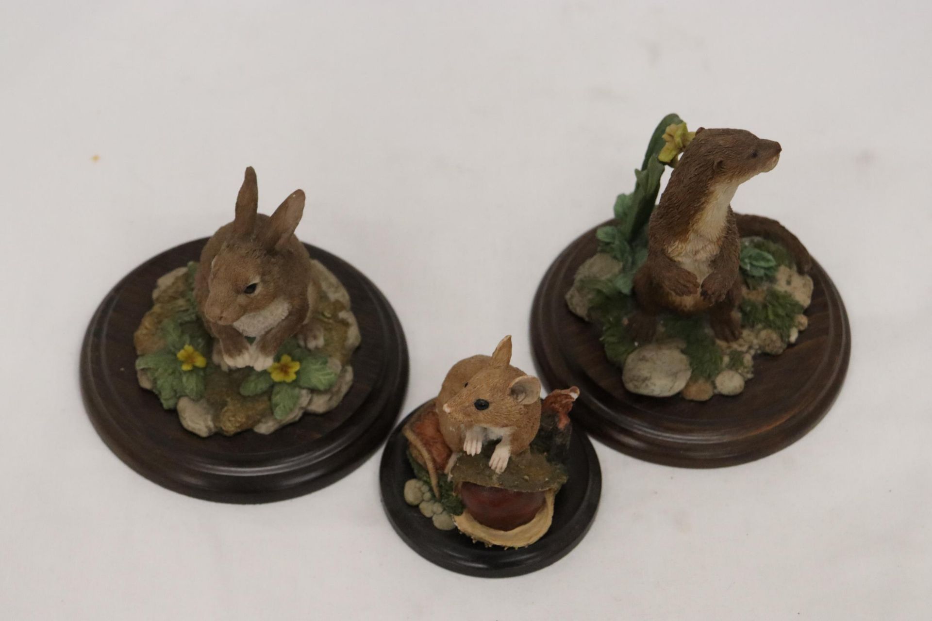 THREE ANIMAL FIGURES ON PLINTHS BY ROYAL DOULTON - Image 5 of 5