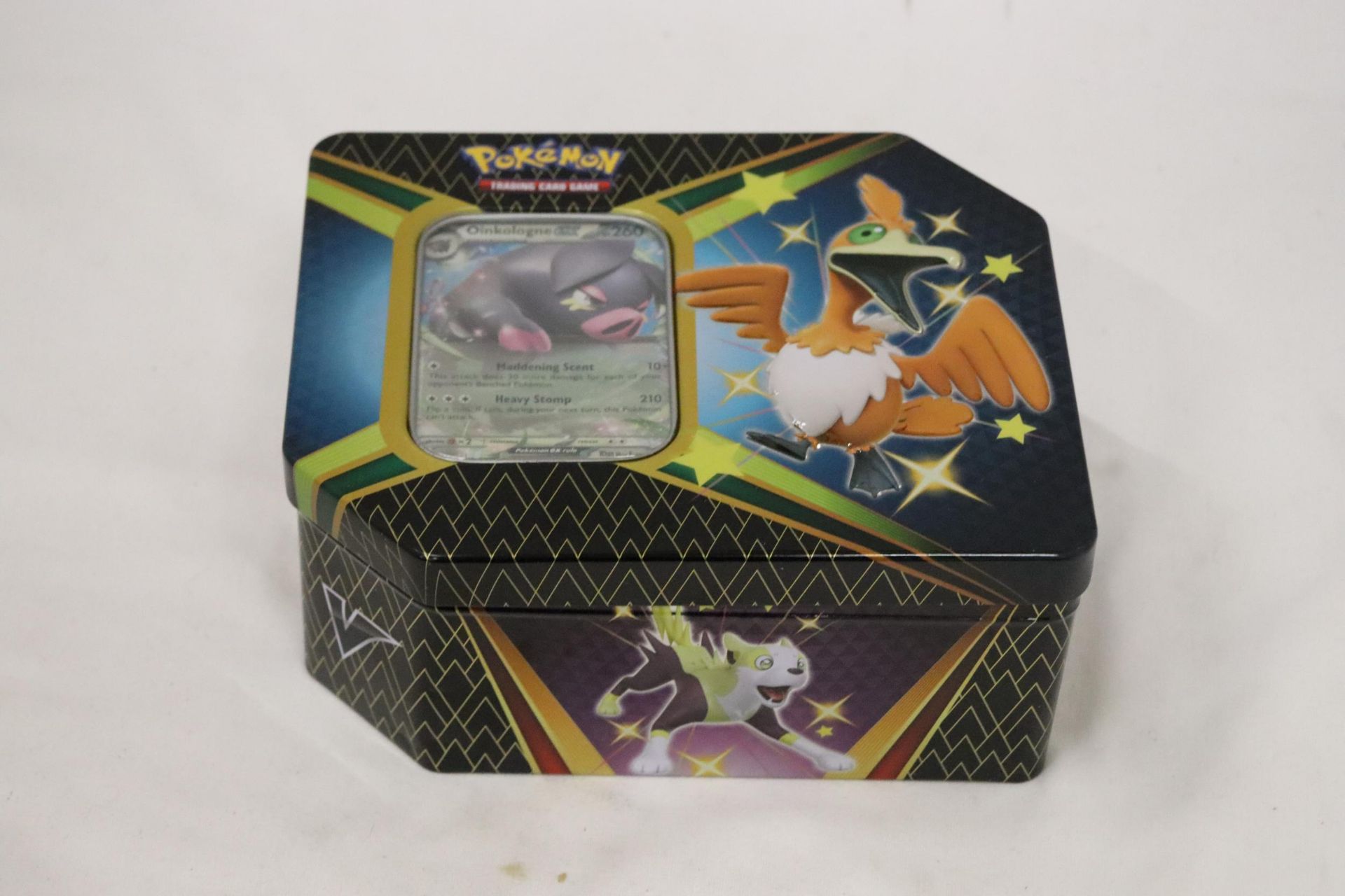 A POKEMON COLLECTOR'S TIN FULL OF CARDS TO INCLUDE HOLO EX, ETC - Image 7 of 7