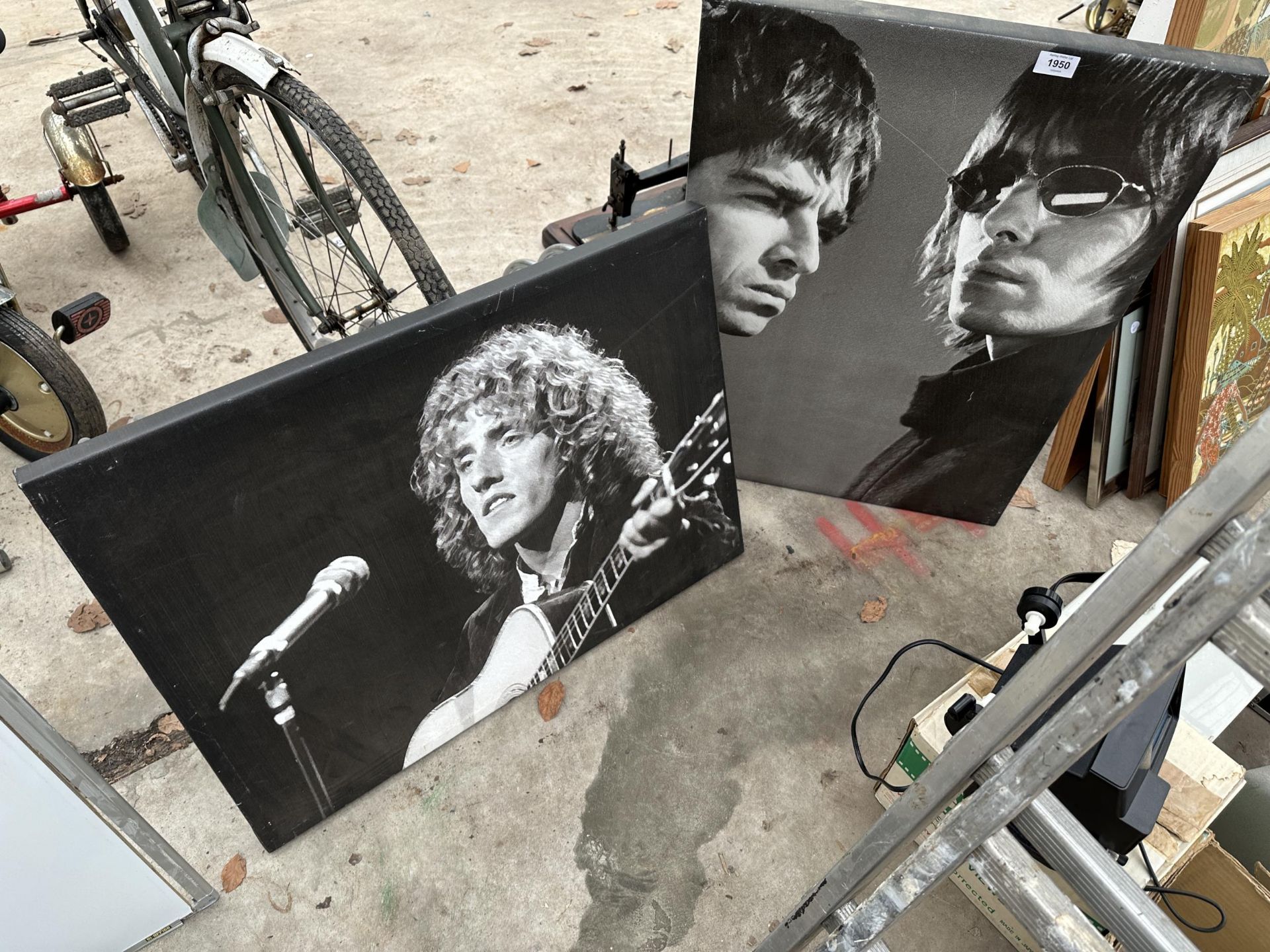 A ROGER DALTRY AND AN OASIS CANVAS