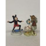 A JOHN BESWICK FIGURE OF "BIFFA THE BEAR" TOGETHER WITH A ROYAL ALBERT FIGURE "JEMIMA PUDDLEDUCK