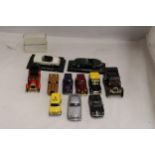 TWELVE DIE-CAST MODEL CARS, MOSTLY 1/43 SCALE